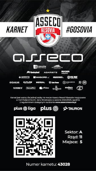 Asseco Resovia Rzeszów - system biletowy